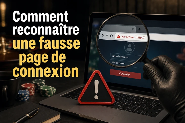 Comment reconnaître une fausse page de connexion