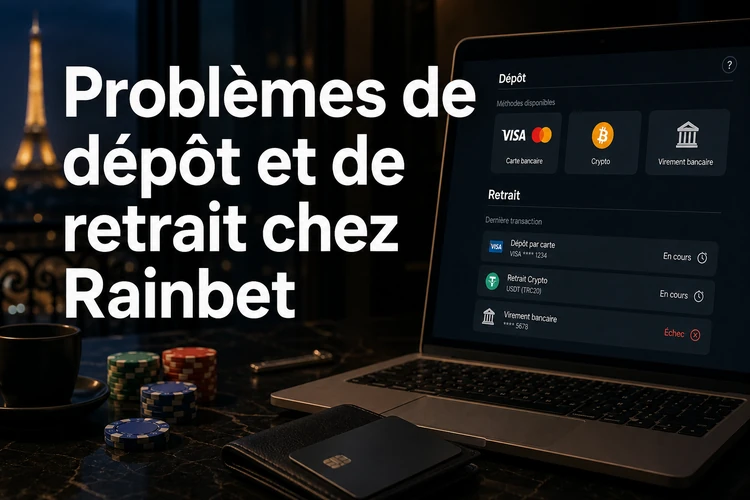 Problèmes de dépôt et de retrait chez Rainbet: nos solutions