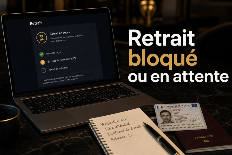 Mon retrait est bloqué ou en attente : que faire ?
